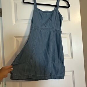 Abercrombie & Fitch Light Blue Denim Dress with Pockets